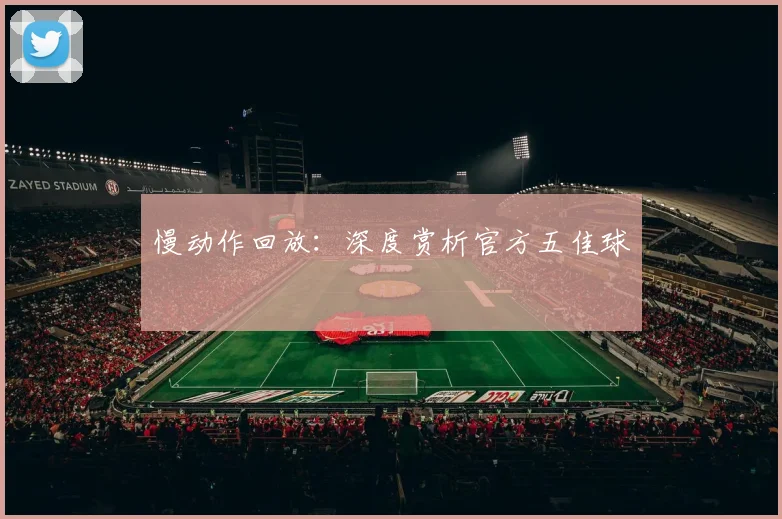 慢动作回放:深度赏析官方五佳球